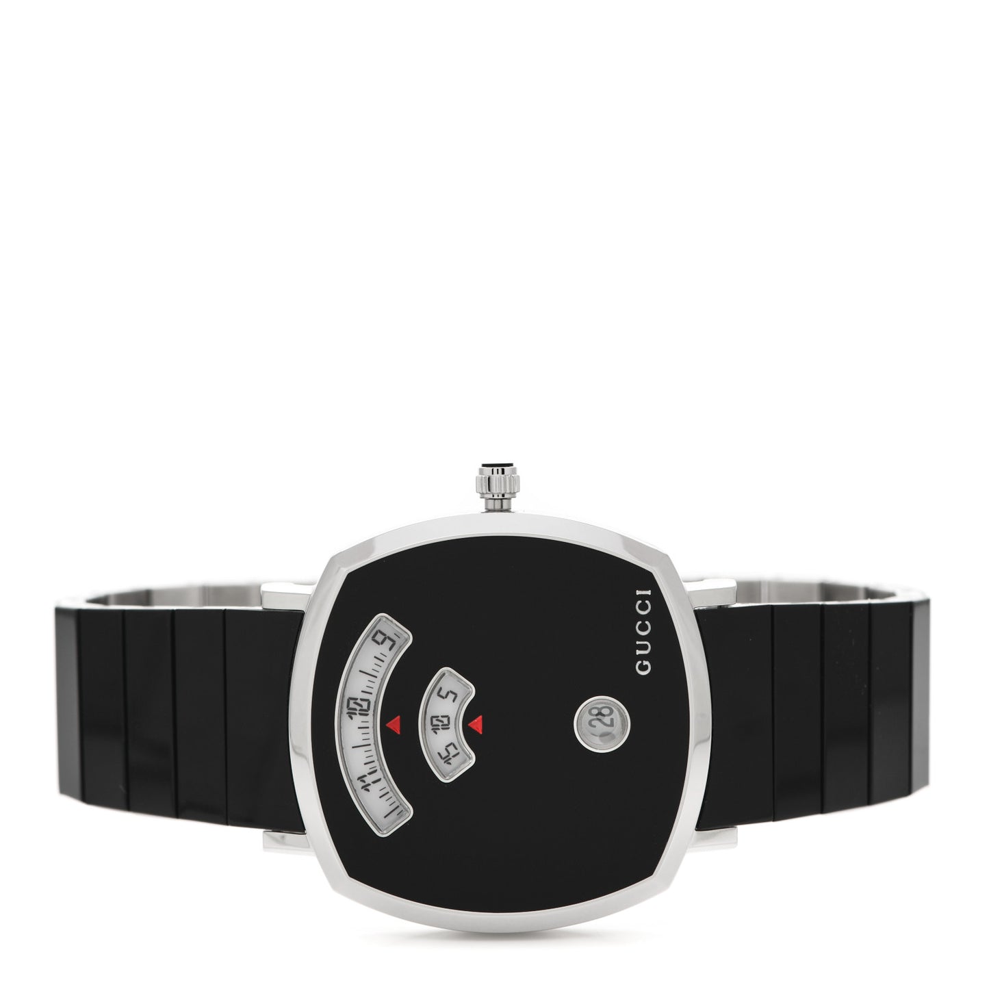 Stainless Steel 38mm Grip Quartz Watch Black