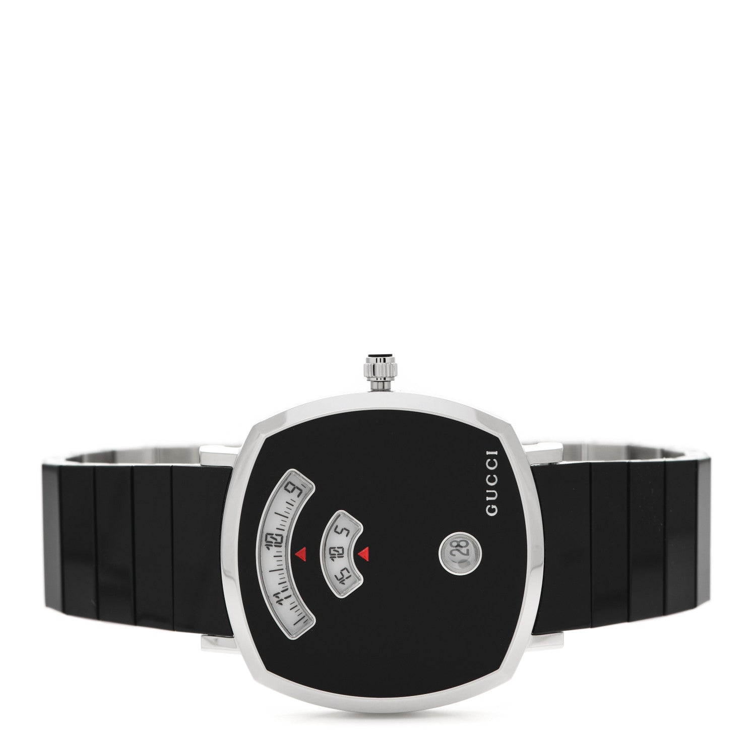 Gucci Stainless Steel 38mm Grip Quartz Watch Black 2 of 5