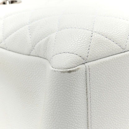 Chanel Caviar Quilted Grand Shopping Tote GST White 13 of 18