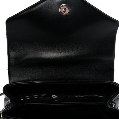 Saint Laurent Calfskin Y Quilted Monogram Toy Loulou Crossbody Bag Black 11 of 11