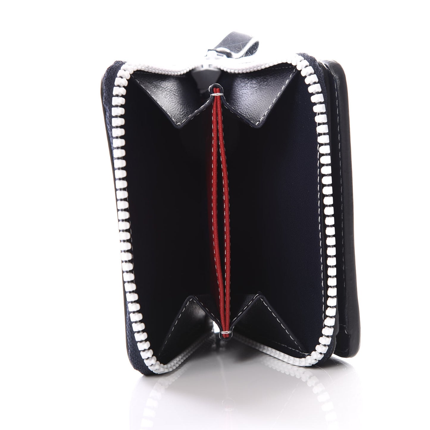 Nappa Free Rockstud Spike Compact Zip Around Wallet Marine