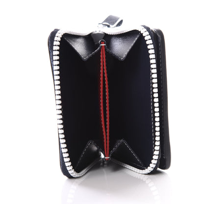 Valentino Garavani Nappa Free Rockstud Spike Compact Zip Around Wallet Marine 6 of 8