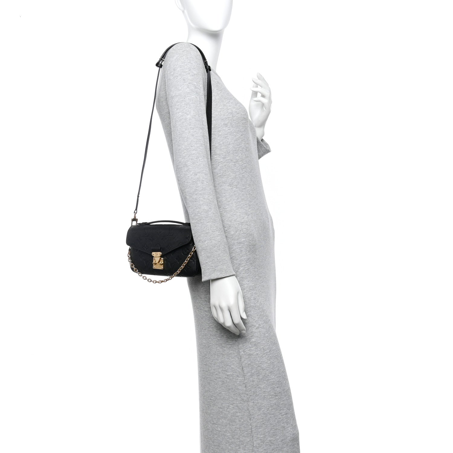 Louis Vuitton Empreinte Pochette Metis East West Black 2 of 11