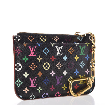 Louis Vuitton Monogram Multicolor Key Pouch Black Grenade 3 of 7