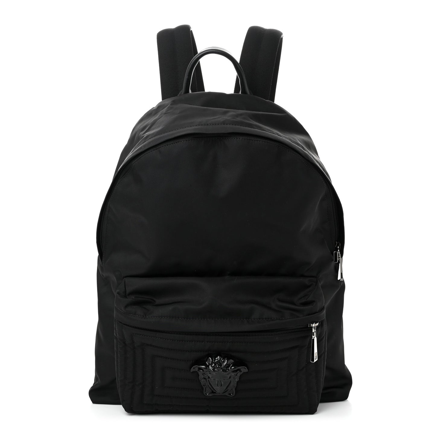 Nylon Palazzo Medusa Backpack Black