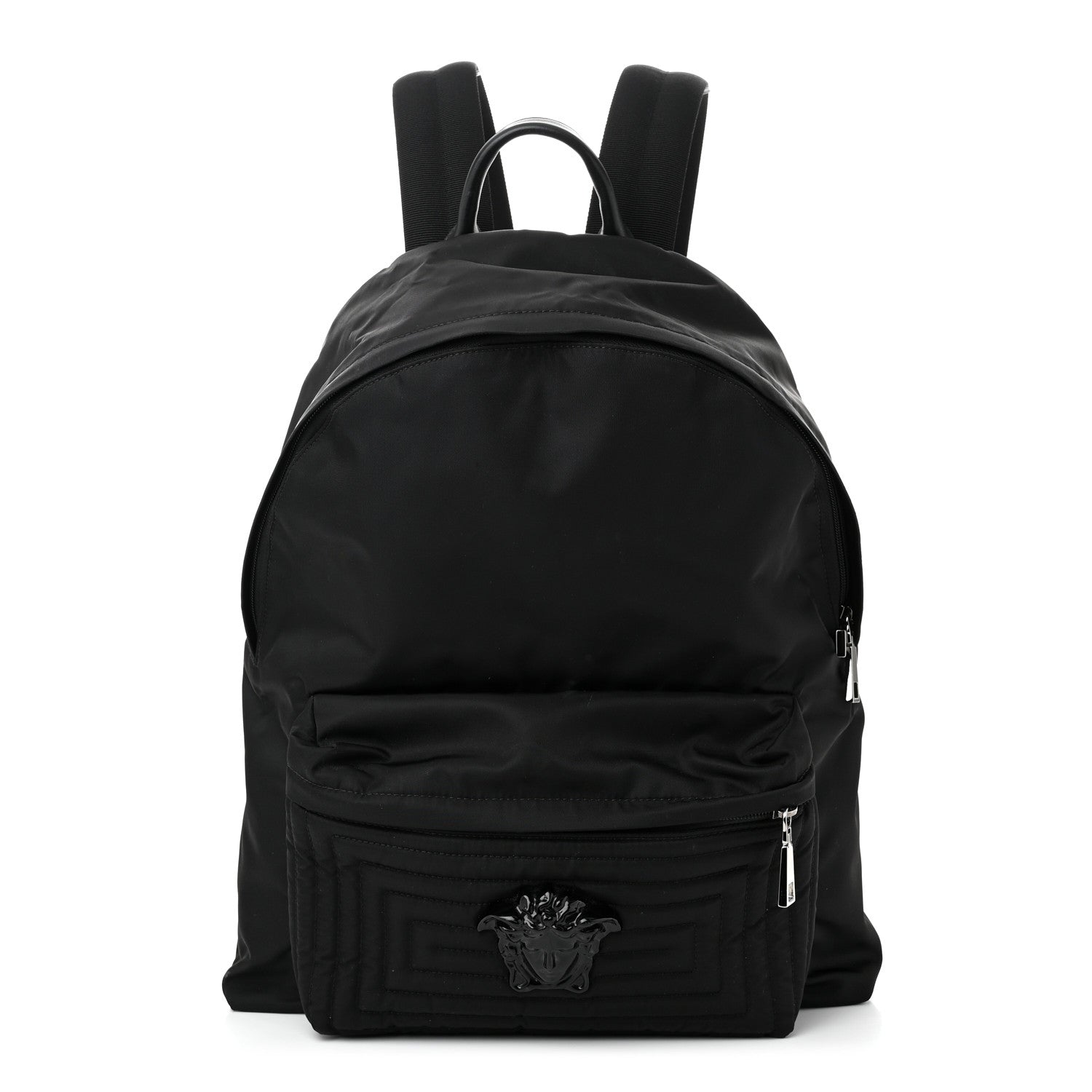Versace Nylon Palazzo Medusa Backpack Black 1 of 9