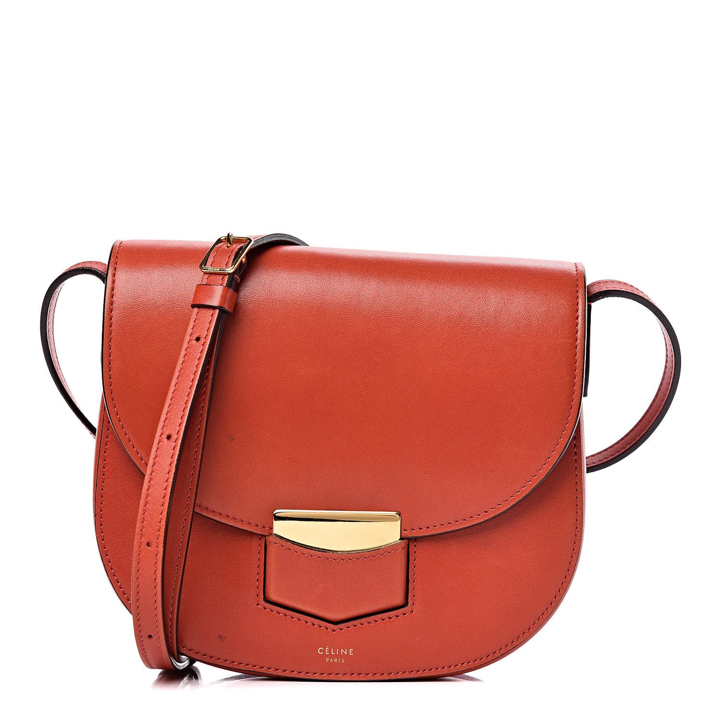 Supersoft Calfskin Small Trotteur Ruby