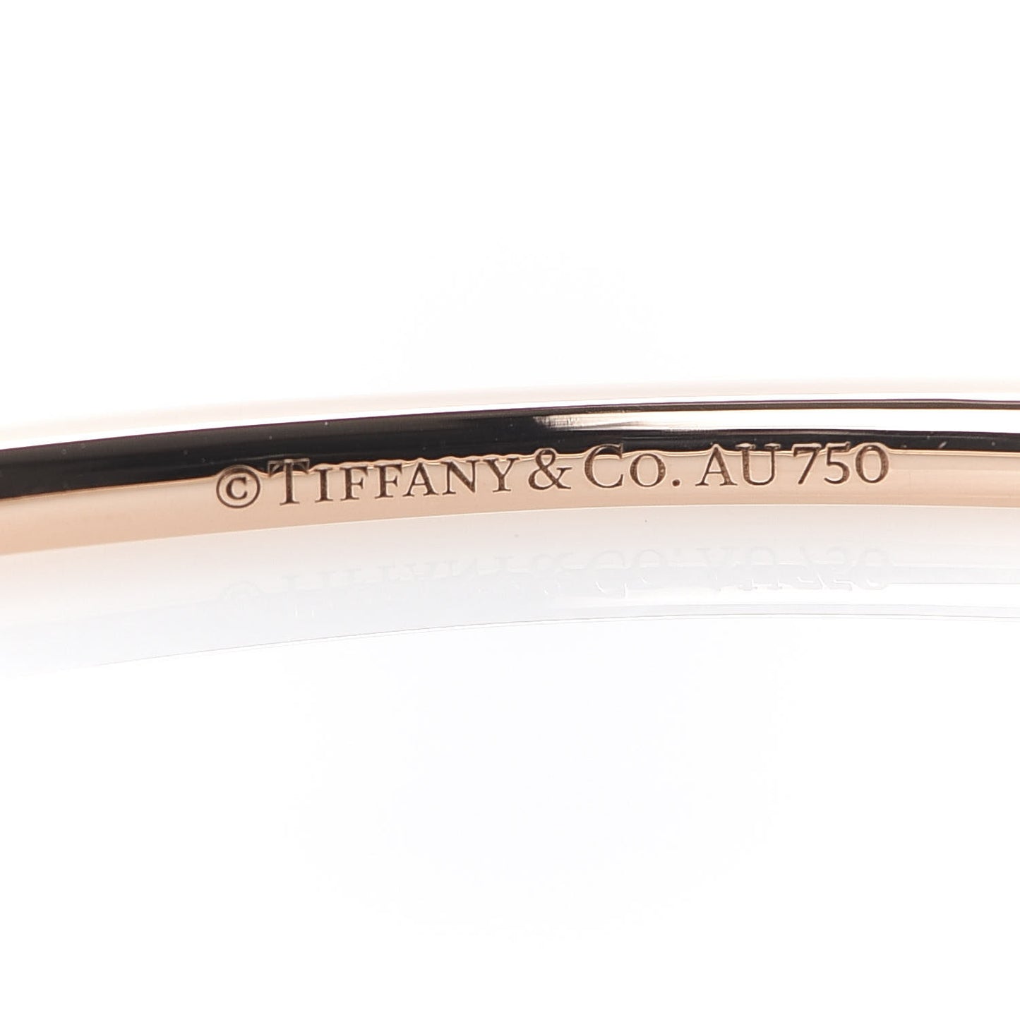 18K Rose Gold Diamond Metro Hinged Bangle Bracelet