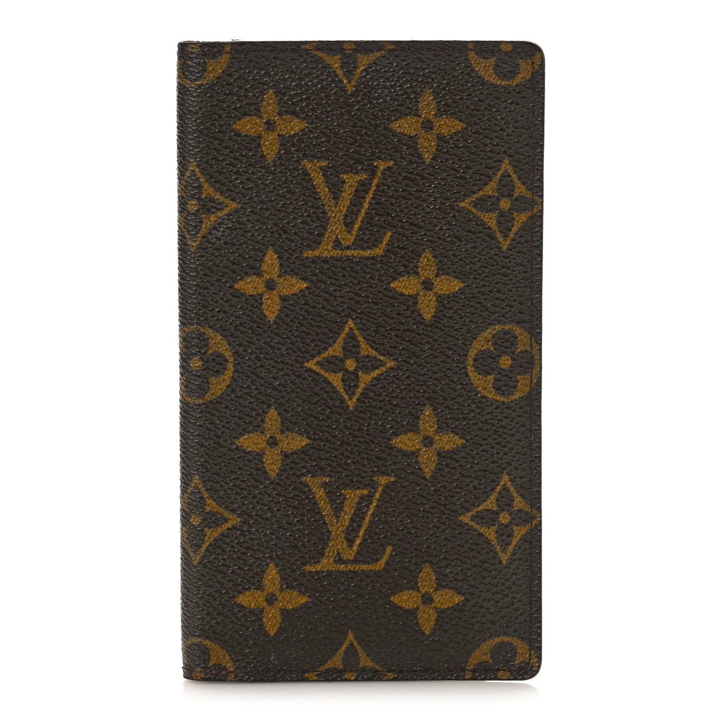Monogram Simple Checkbook Holder Wallet Cover