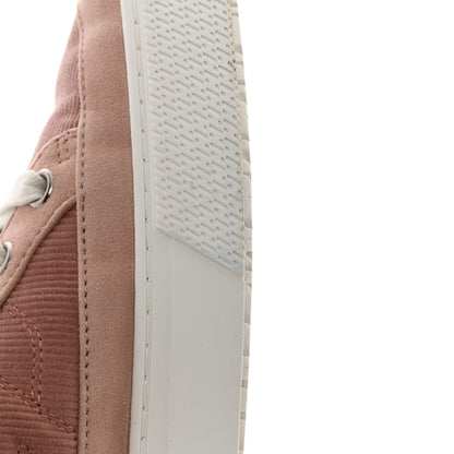 Hermes Fabric Ribbed Suede Goatskin Deep Sneakers 37 Beige Crin 9 of 13