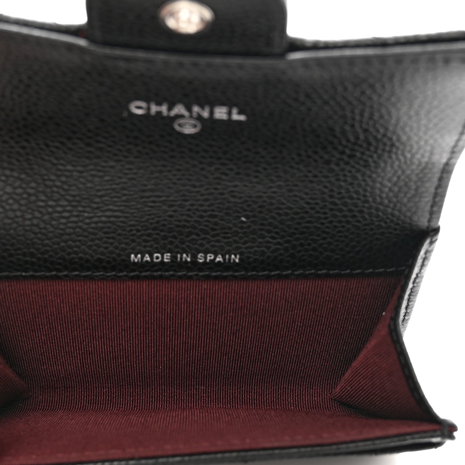 Chanel Caviar Quilted Flap Card Holder Wallet Black 5 of 9