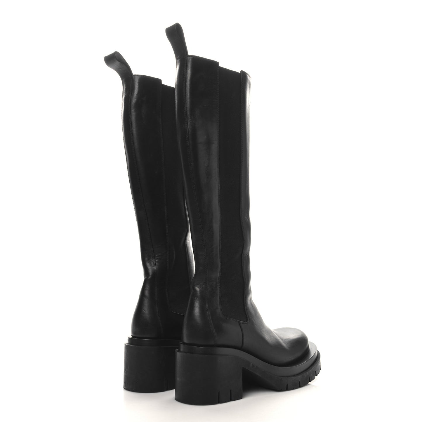 Calfskin The Lug Chelsea 30/70mm Tall Boots 37.5 Black