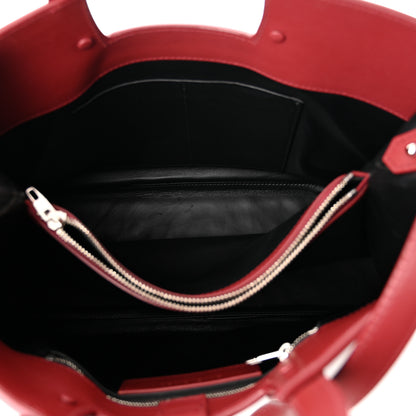 Balenciaga Calfskin Maillon Large Shopping Tote Rouge Bordeaux 4 of 10