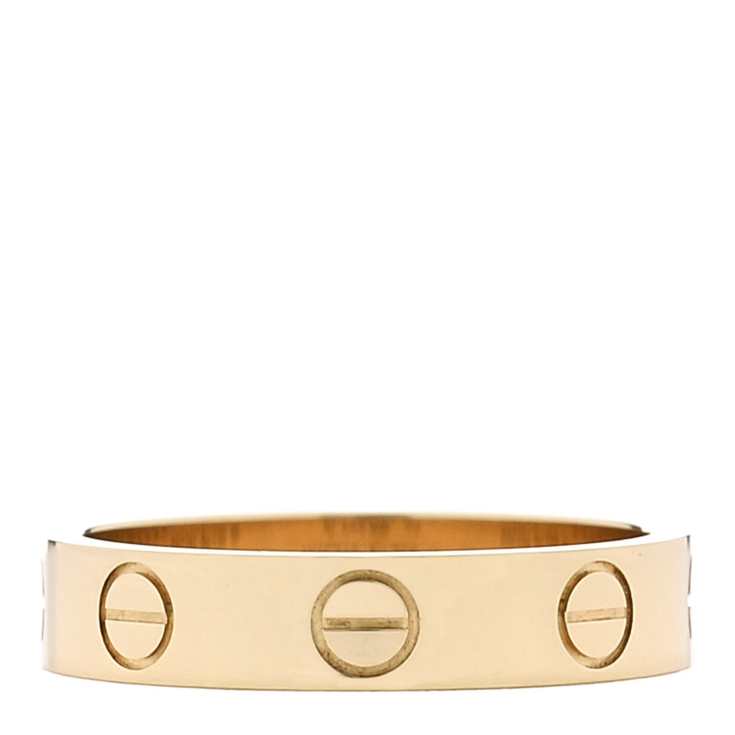 18K Yellow Gold 3.5mm LOVE Wedding Band Ring 48 4.5