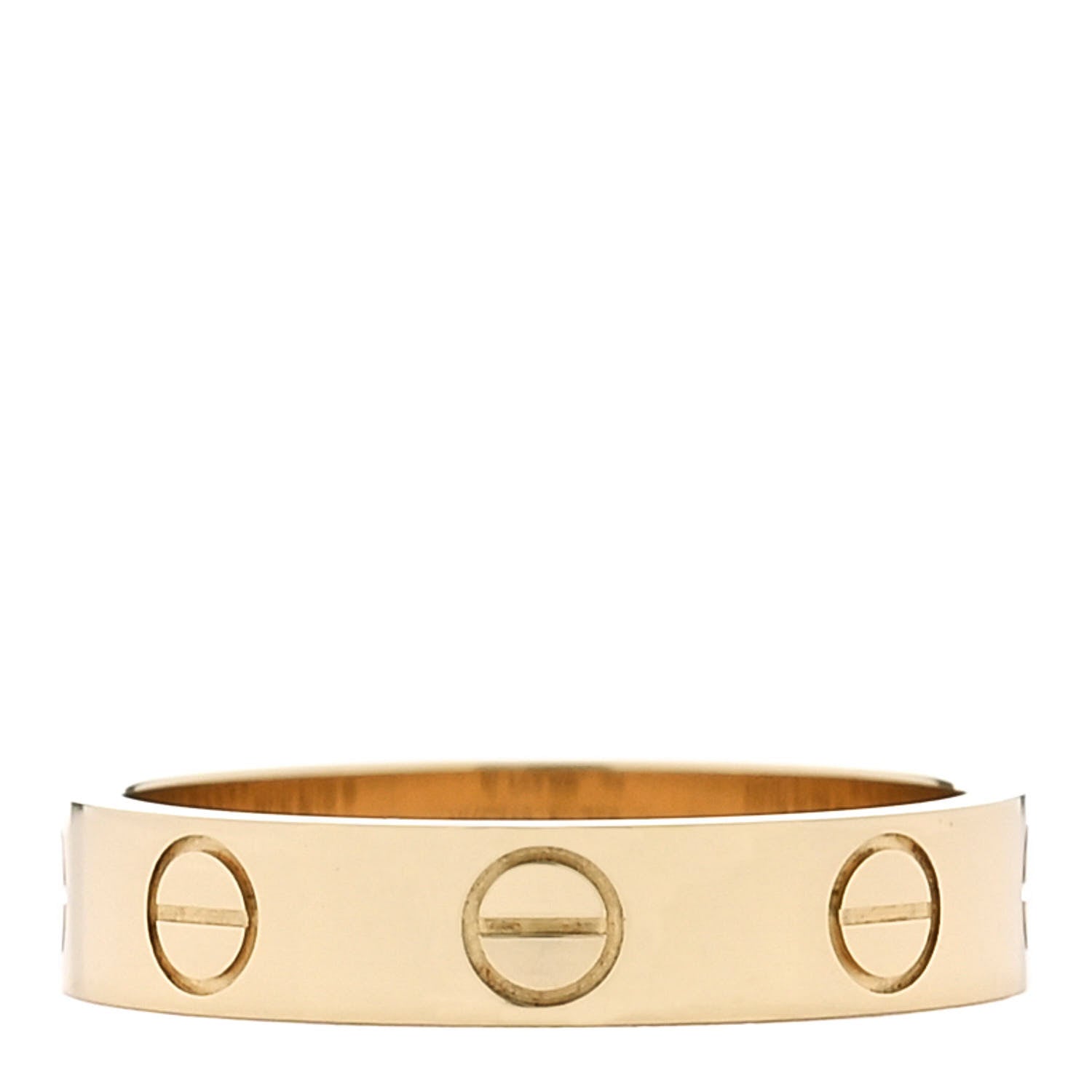 Cartier 18K Yellow Gold 3.5mm LOVE Wedding Band Ring 48 4.5 3 of 4