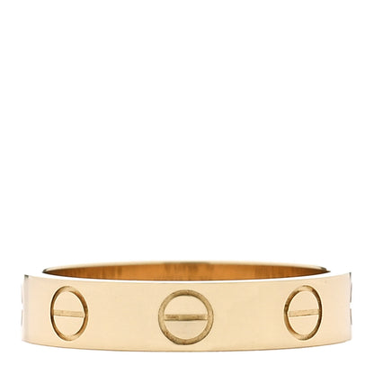 Cartier 18K Yellow Gold 3.5mm LOVE Wedding Band Ring 48 4.5 3 of 4