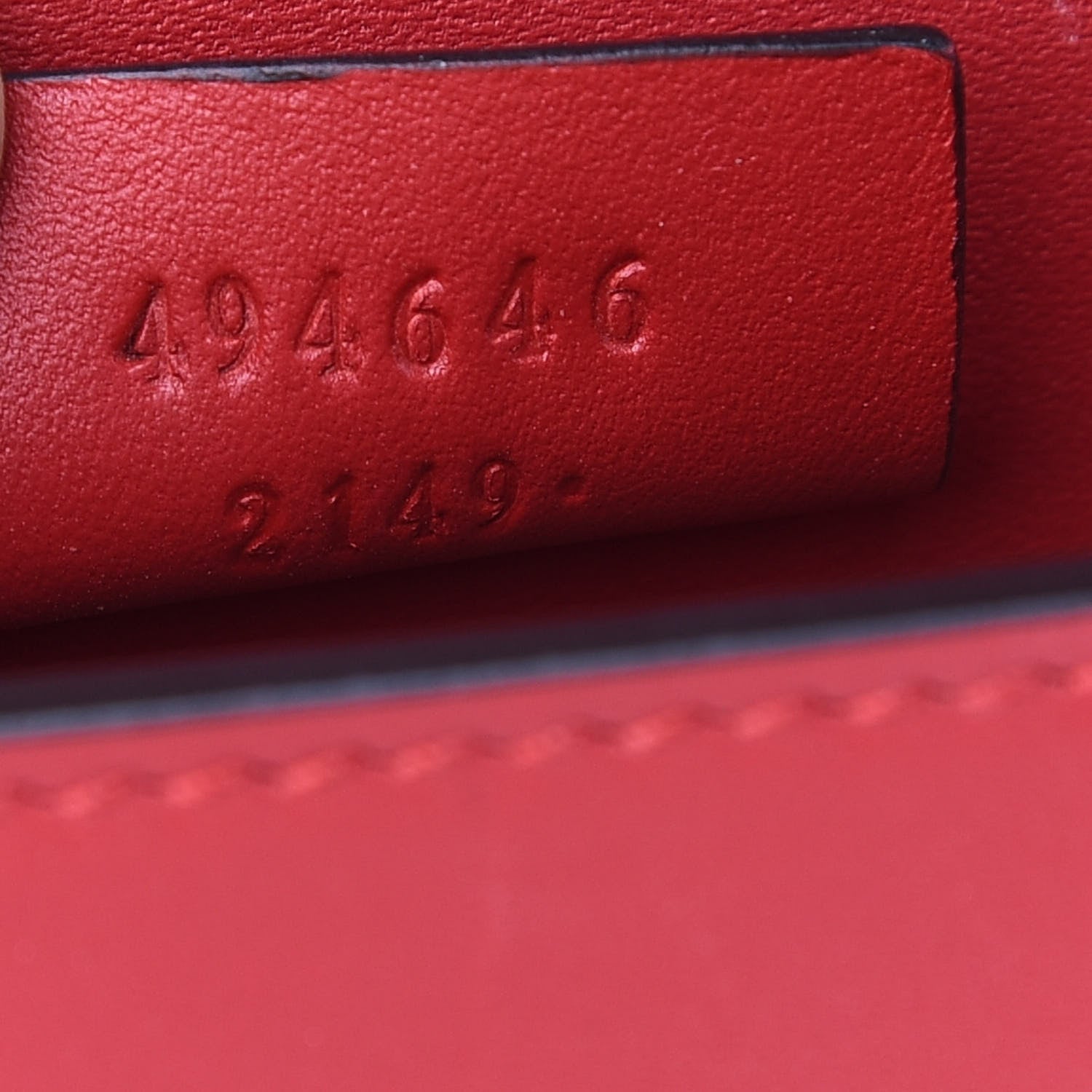 Gucci Calfskin Super Mini Sylvie Chain Shoulder Bag Hibiscus Red 6 of 8