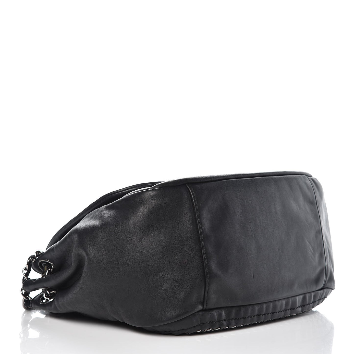 Smooth Calfskin Luxe Ligne Flap Black