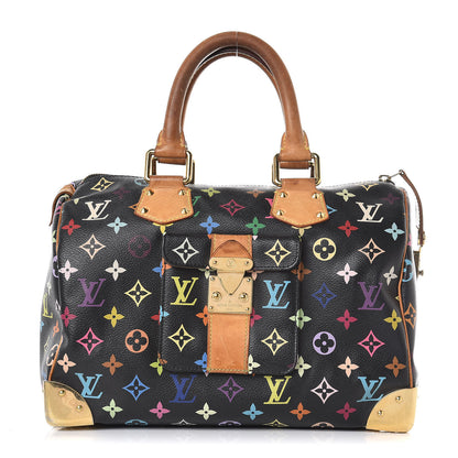 Louis Vuitton Monogram Multicolor Speedy 30 Black 1 of 15