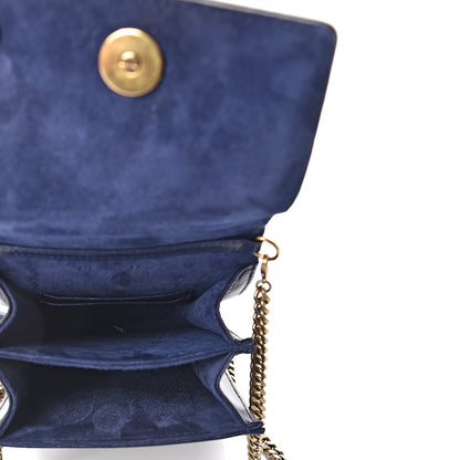 Christian Dior Lambskin Studded Vertical Diorama Indigo 5 of 10
