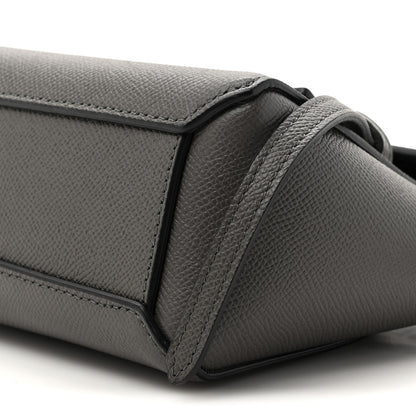 Celine Grained Calfskin Pico Belt Bag Grey 9 of 14