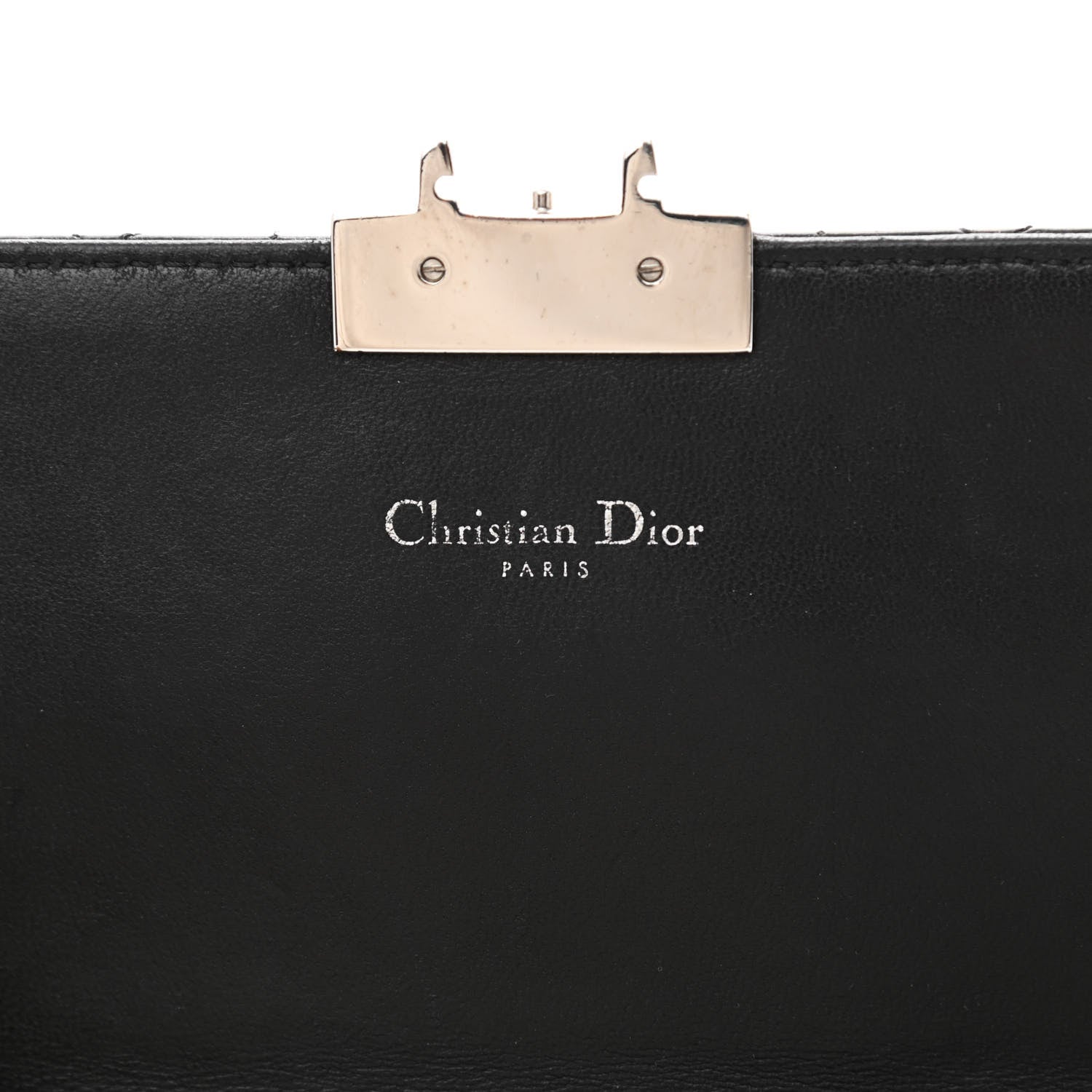 Christian Dior Metallic Iridescent Patent Calfskin Cannage Miss Dior Promenade Pouch Black Multicolor 6 of 10