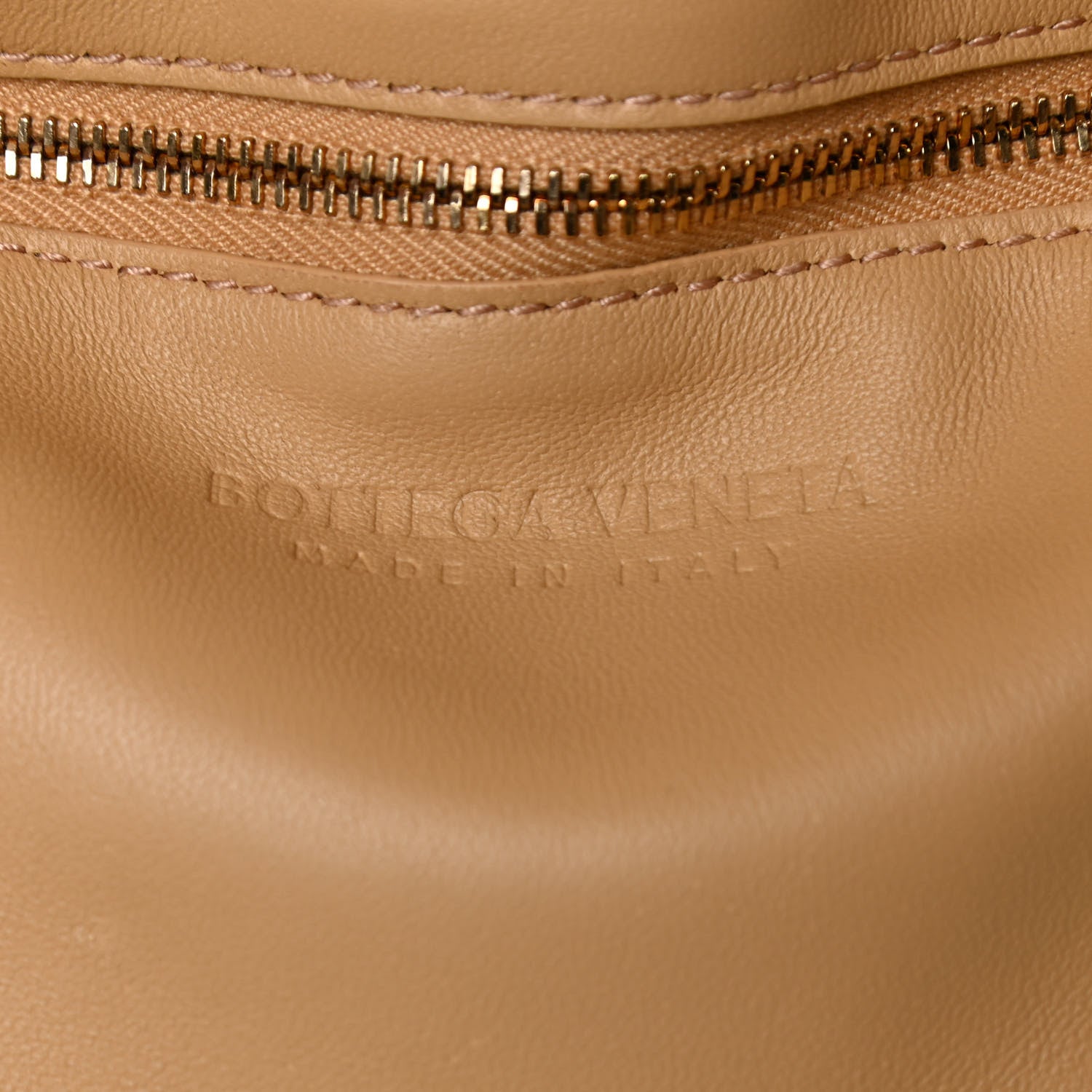 Bottega Veneta Lambskin Maxi Intreccio Padded Chain Cassette Crossbody Bag Almond 8 of 20