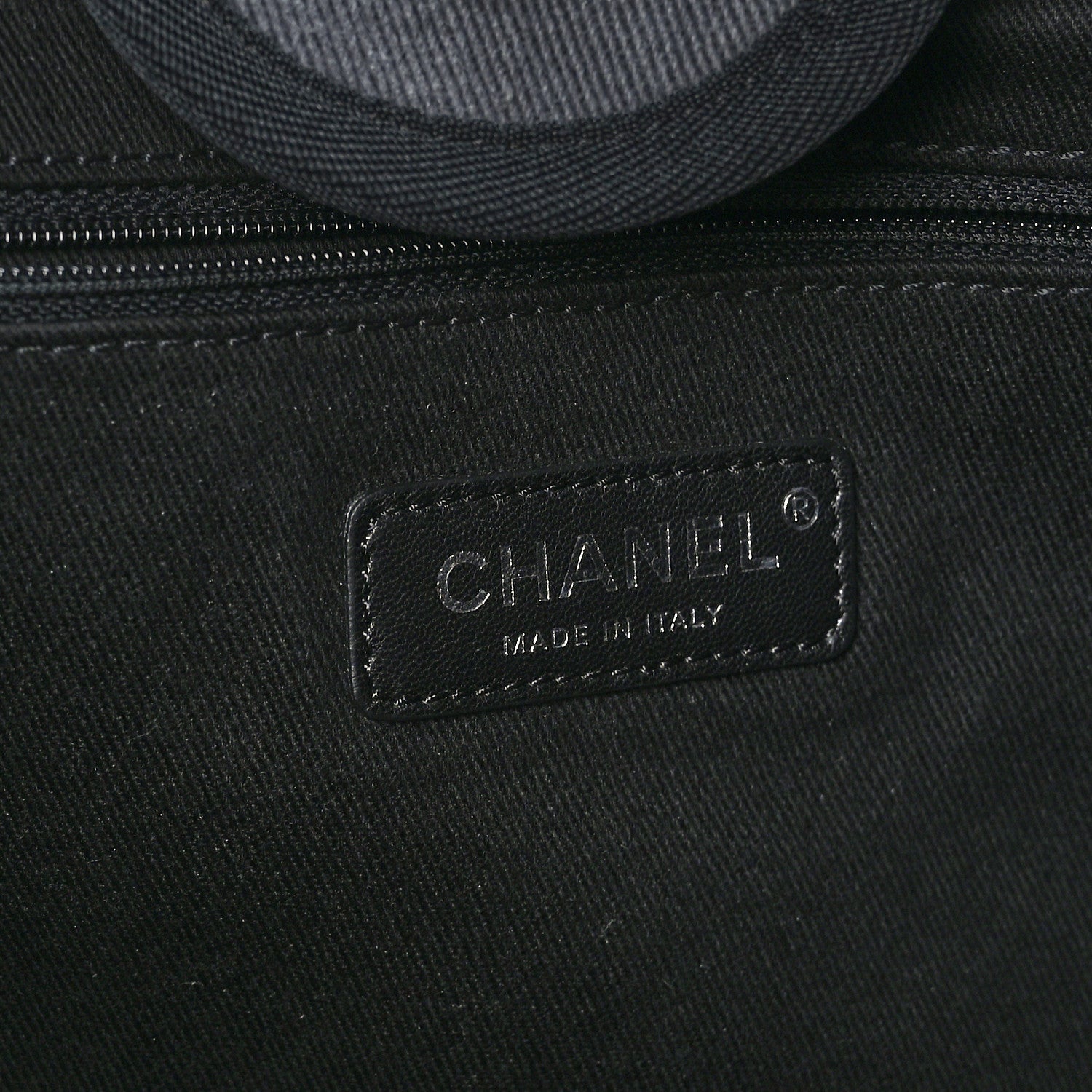 Chanel Canvas Sequin Medium Deauville Tote Charcoal 6 of 9