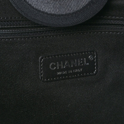 Chanel Canvas Sequin Medium Deauville Tote Charcoal 6 of 9
