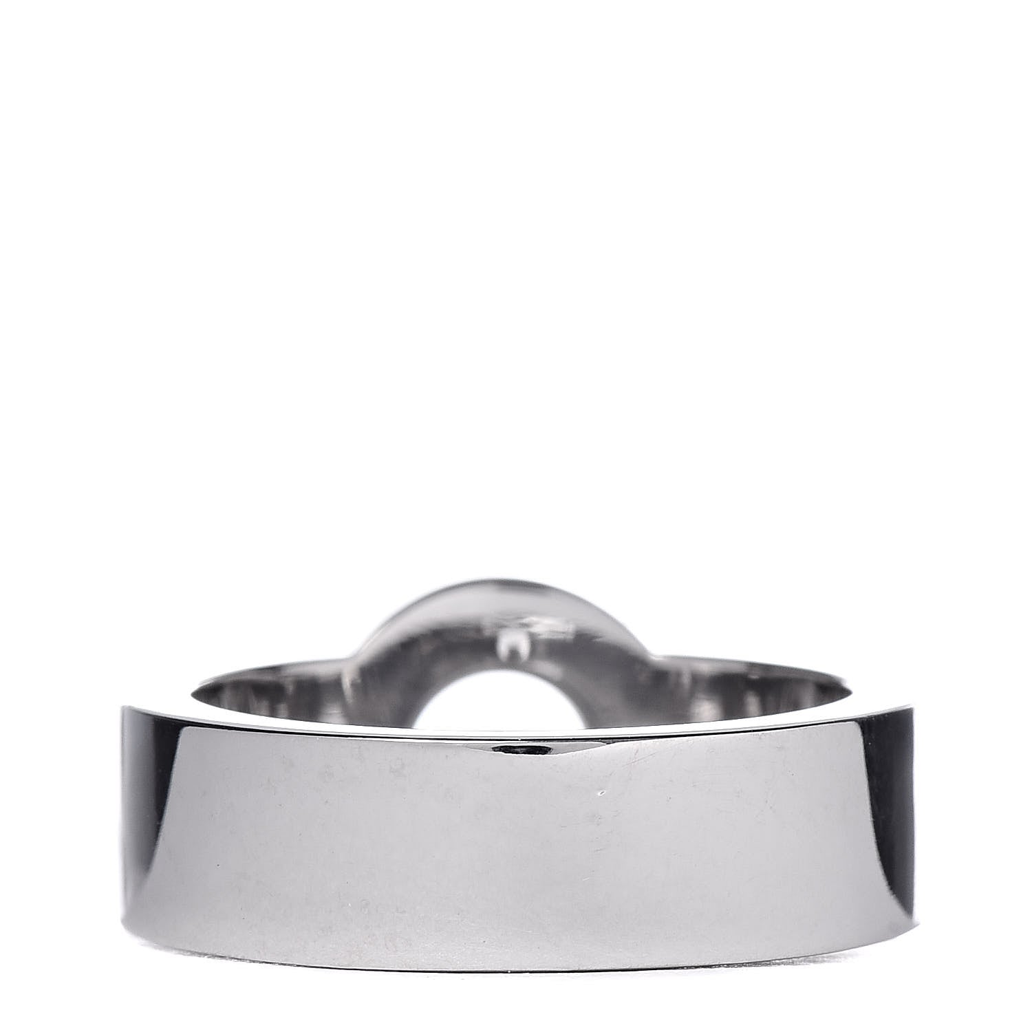 Chopard 18K White Gold Diamond Happy Diamond Circle Ring 52 6 4 of 5