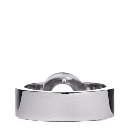 Chopard 18K White Gold Diamond Happy Diamond Circle Ring 52 6 4 of 5