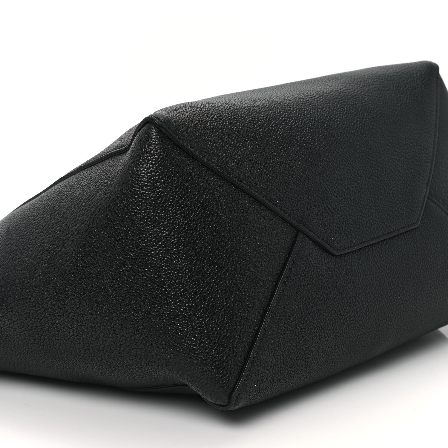 Celine Soft Grained Calfskin Small Belt Cabas Phantom Black 8 of 10