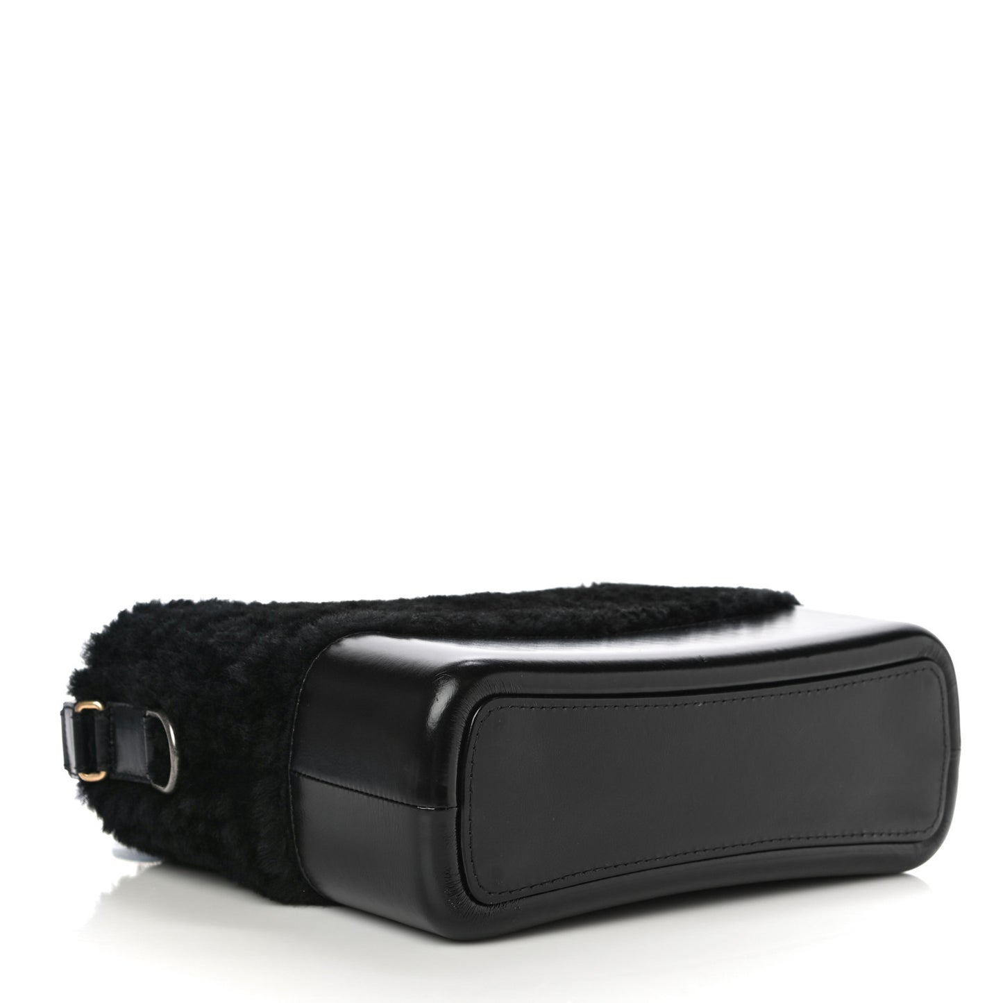 Shearling Medium Gabrielle Hobo Black