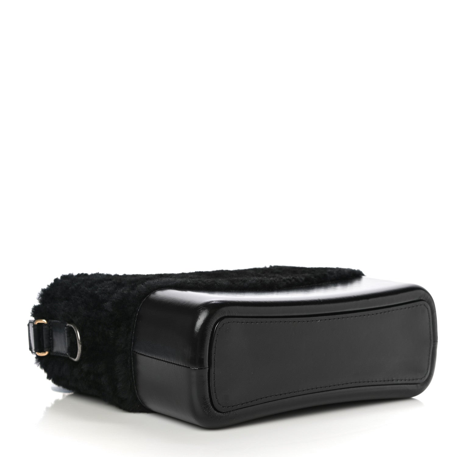 Chanel Shearling Medium Gabrielle Hobo Black 4 of 11