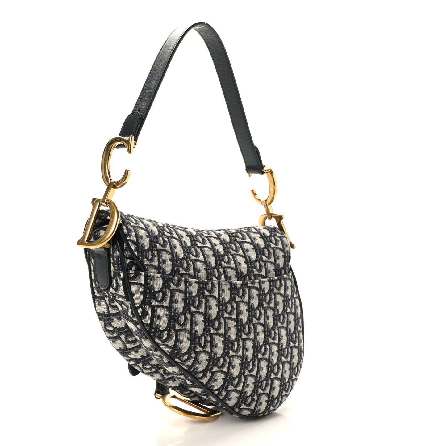 Oblique Saddle Bag Blue