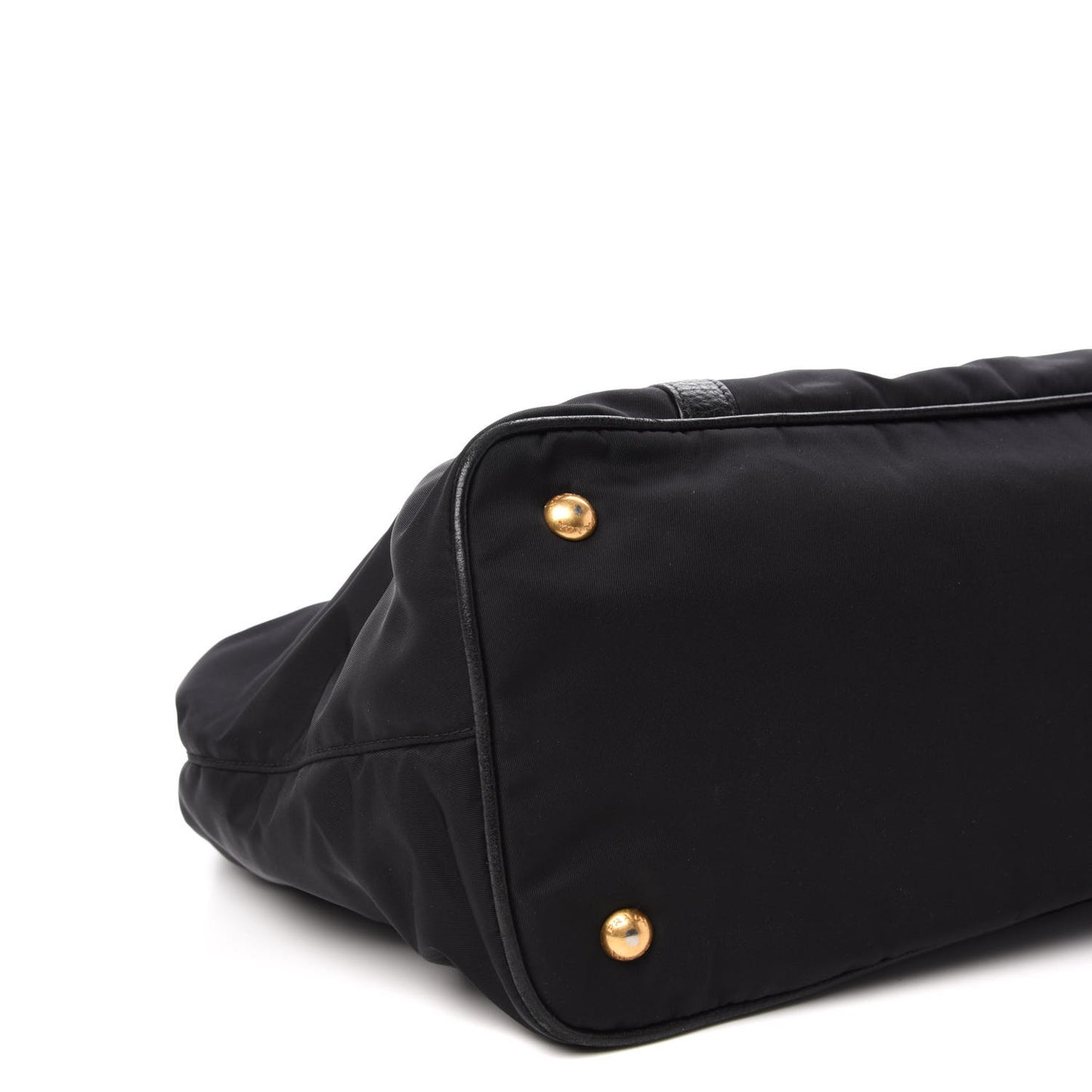 Tessuto Nylon Vitello Daino Tote Black