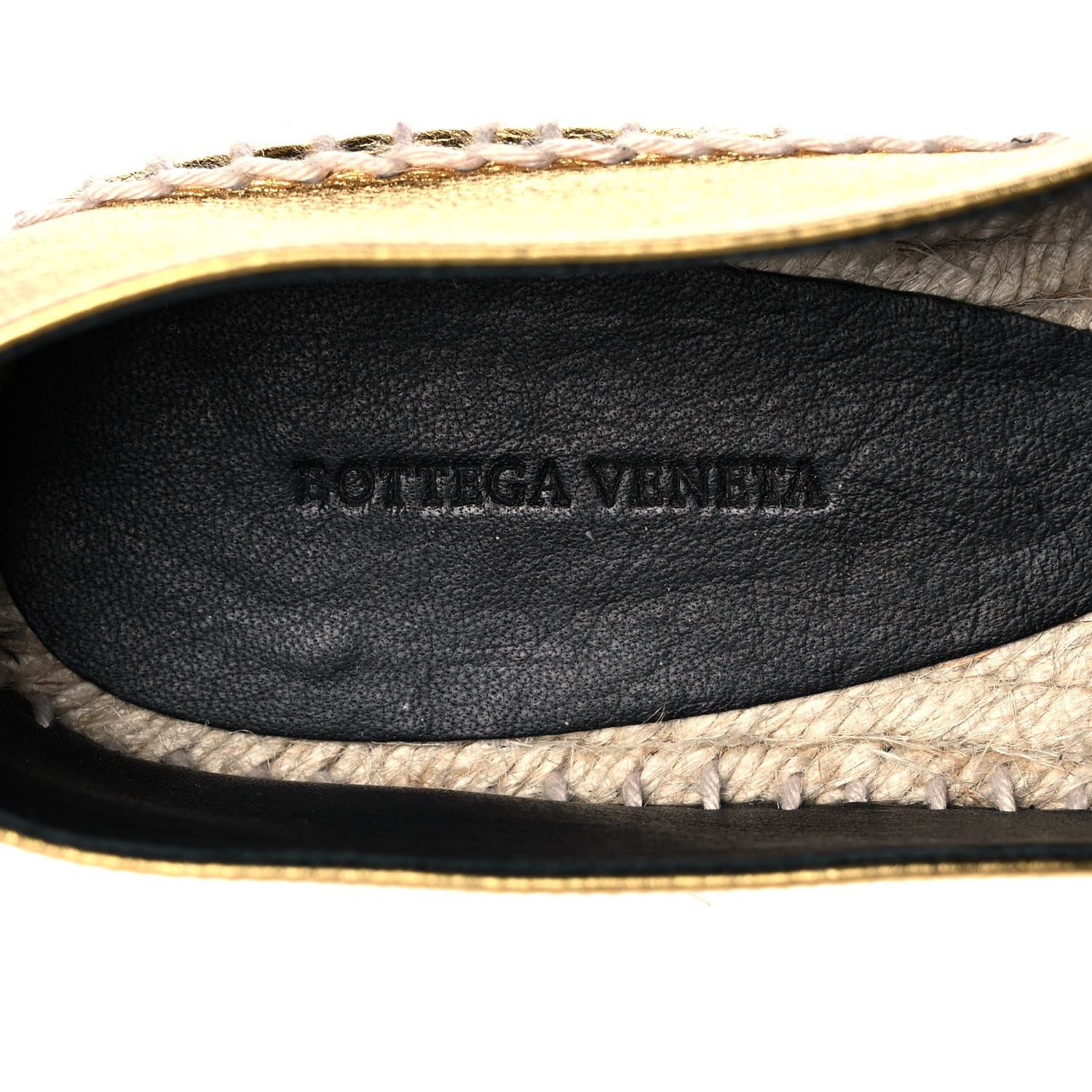 Bottega Veneta Nappa Intrecciato Gala Espadrille 39 Gold 7 of 8