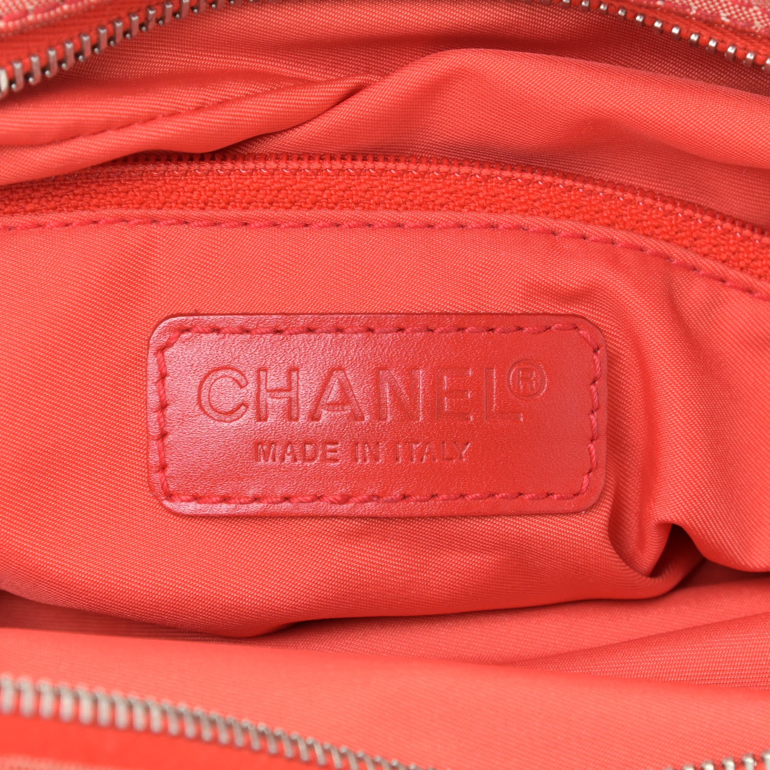 Chanel Nylon Small Travel Tote Red 9 of 16