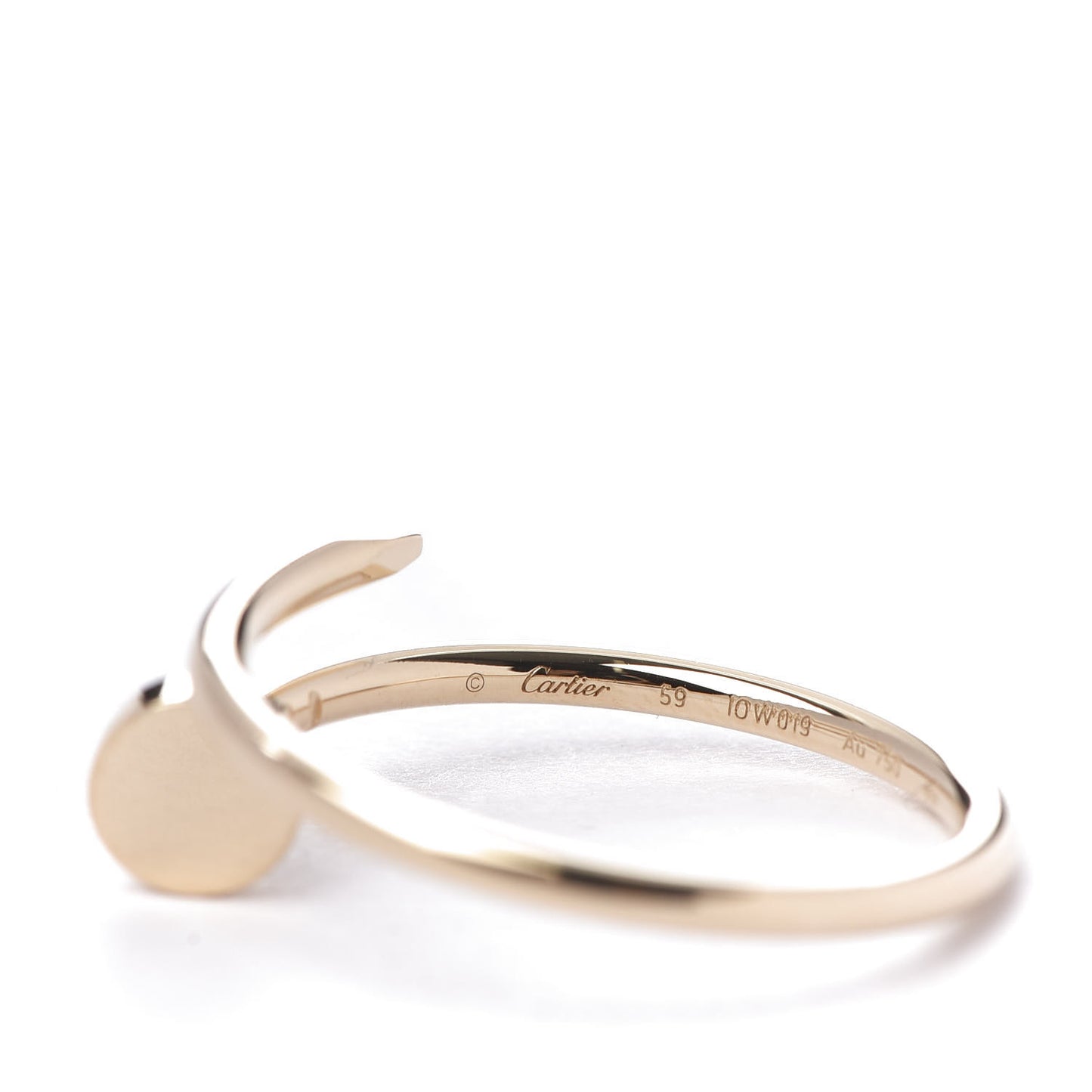 18K Yellow Gold Small Juste Un Clou Ring 59 8.75