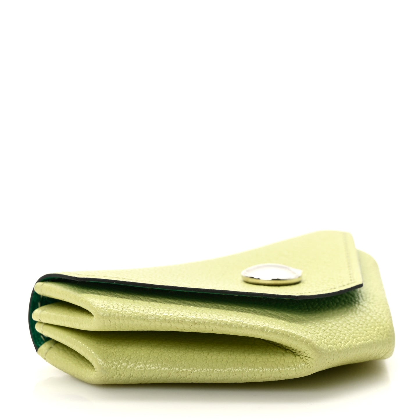 Chevre Mysore Verso Le 24 Coin Purse Jaune Bourgeon Vert Vertigo