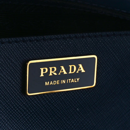 Prada Saffiano Lux Large Galleria Double Zip Tote Bluette 6 of 11