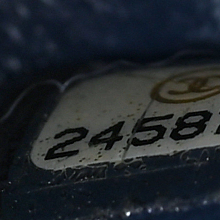 Chanel Caviar Quilted Jumbo Double Flap Navy Blue 7 of 9