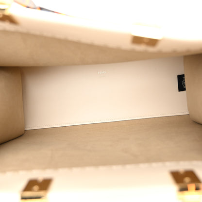 Fendi Vitello King Plexiglass Medium Fendi Sunshine Shopper Tote White Ice 5 of 10