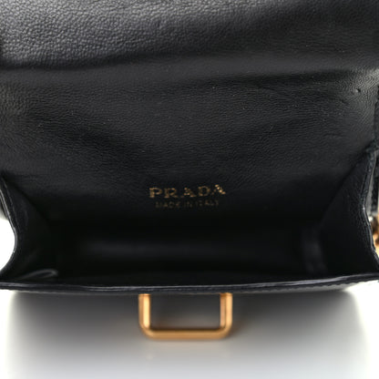 Prada Spazzolato Micro Cahier Bag Black 5 of 7
