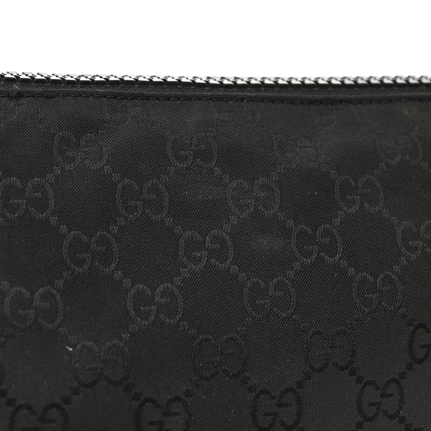Nylon Monogram Small Flat Messenger Bag Black