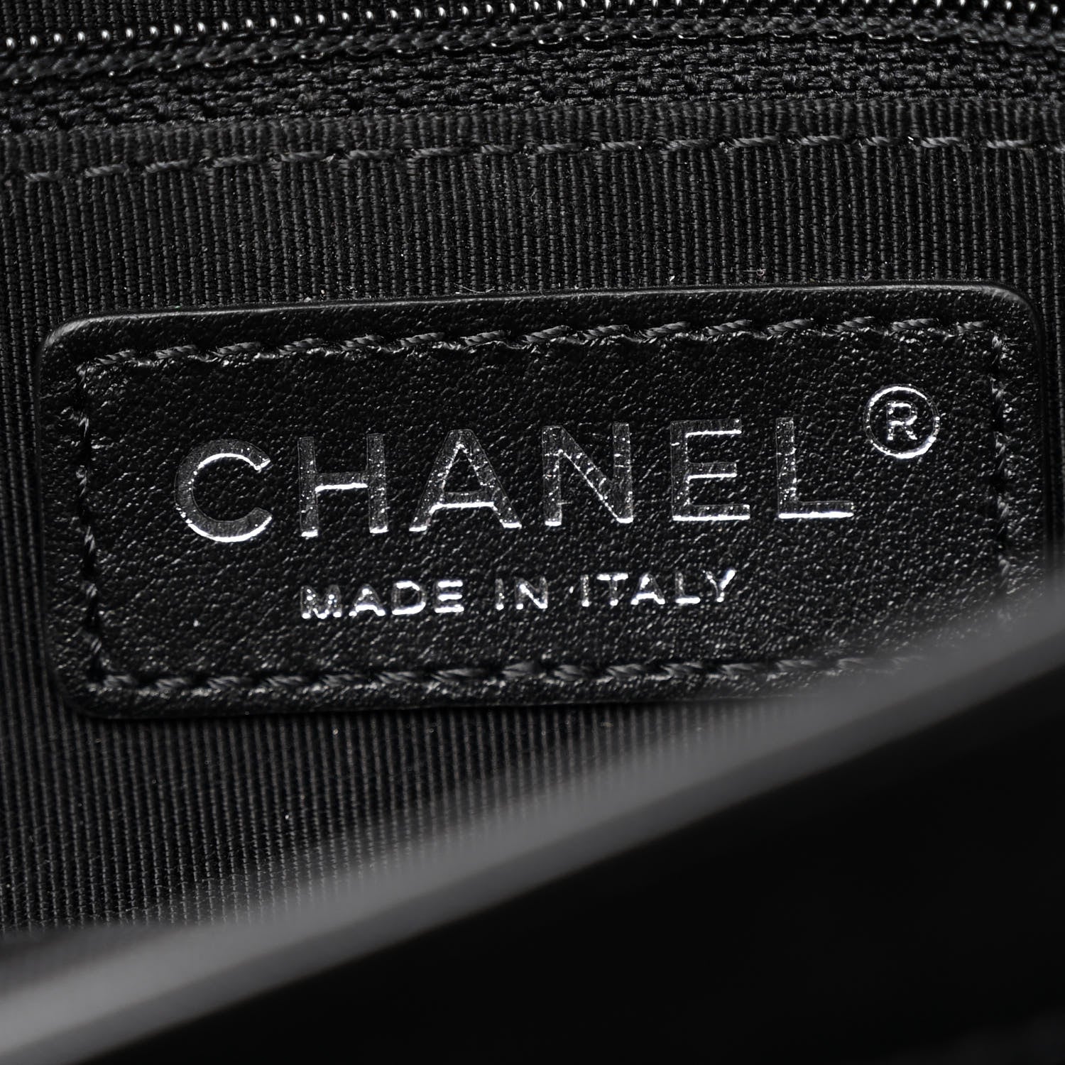 Chanel Calfskin Studded Chevron Quilted Flap Black 6 of 13