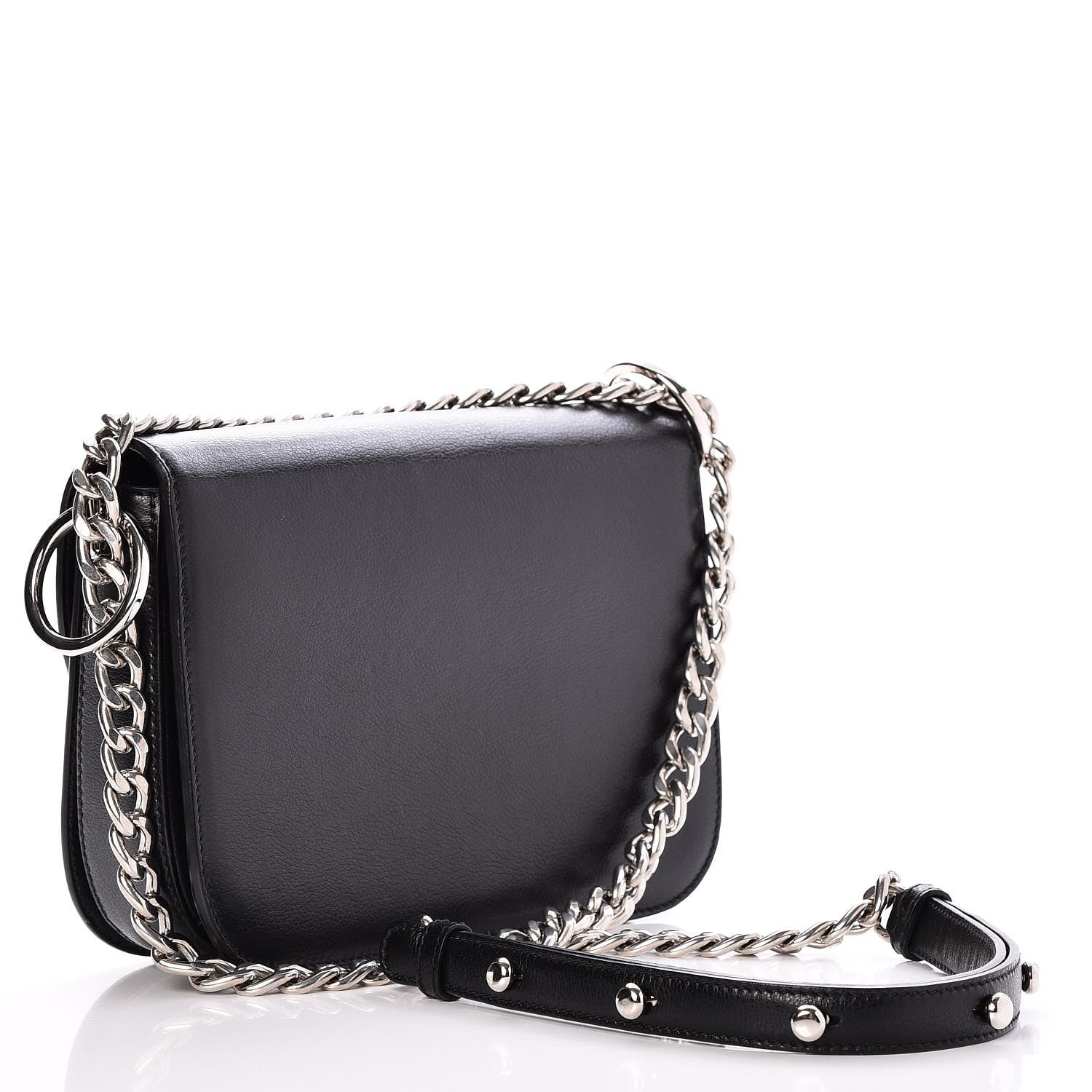 Prada Glace Calfskin Arcade Crossbody Bag Black 4 of 8