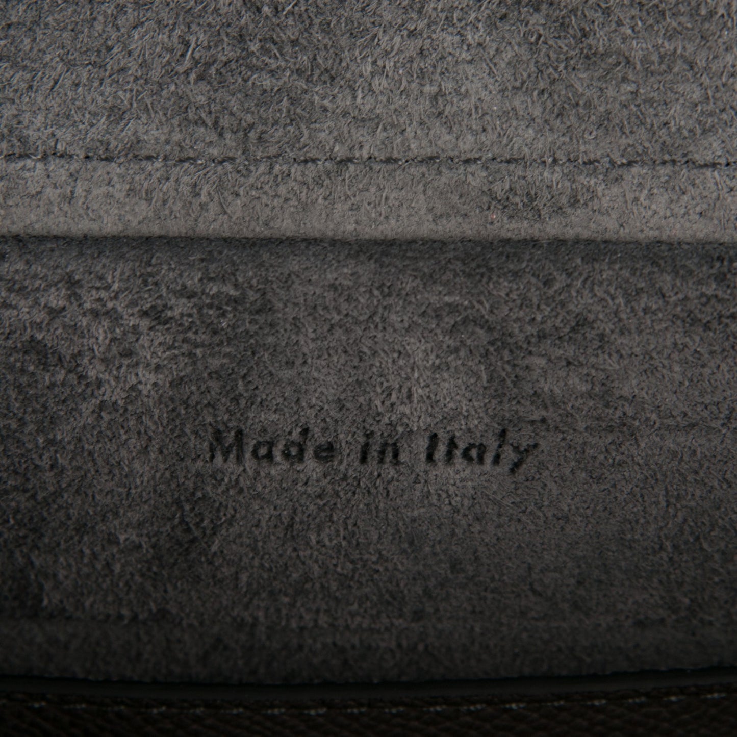 Baby Grained Calfskin Micro Belt Bag Grey