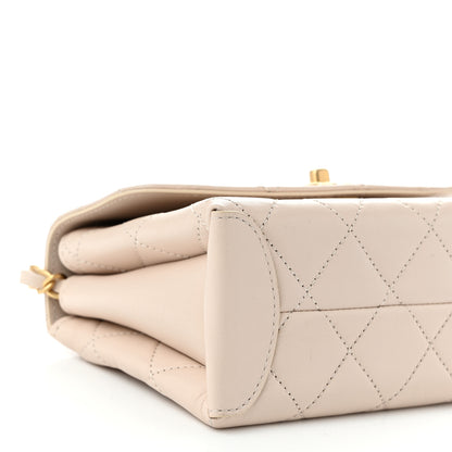Chanel Lambskin Quilted Small Trendy Top Handle Bag Beige 9 of 10
