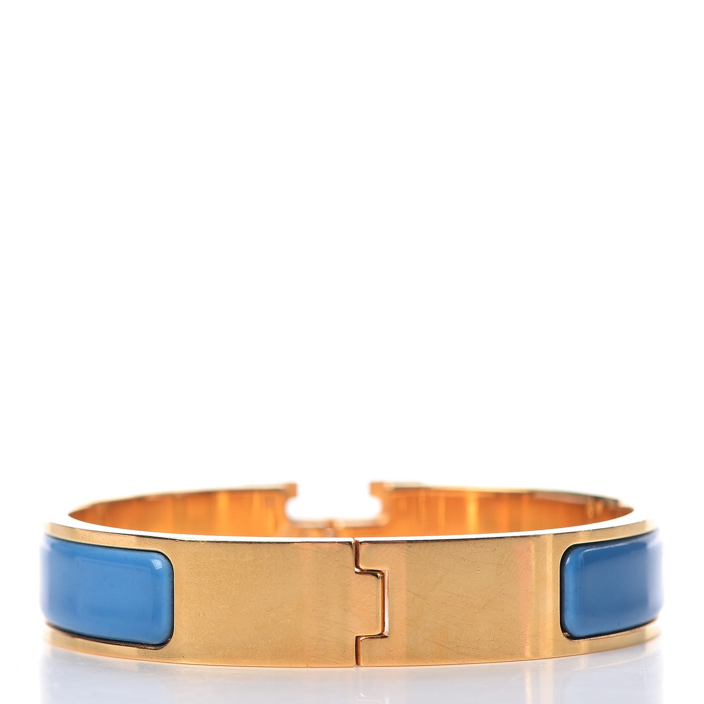 Enamel Narrow Clic Clac H Bracelet PM Bleu Azure